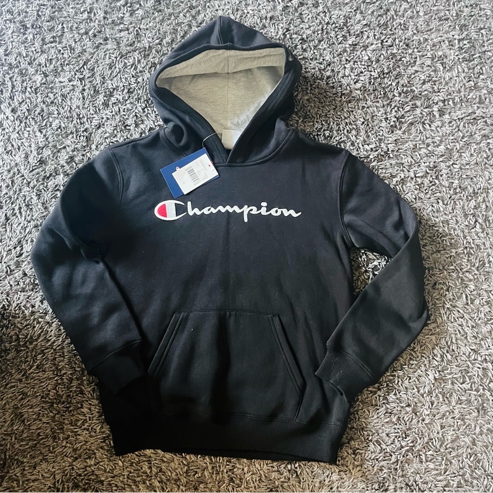 Champion Kids black Hoodie M NWT